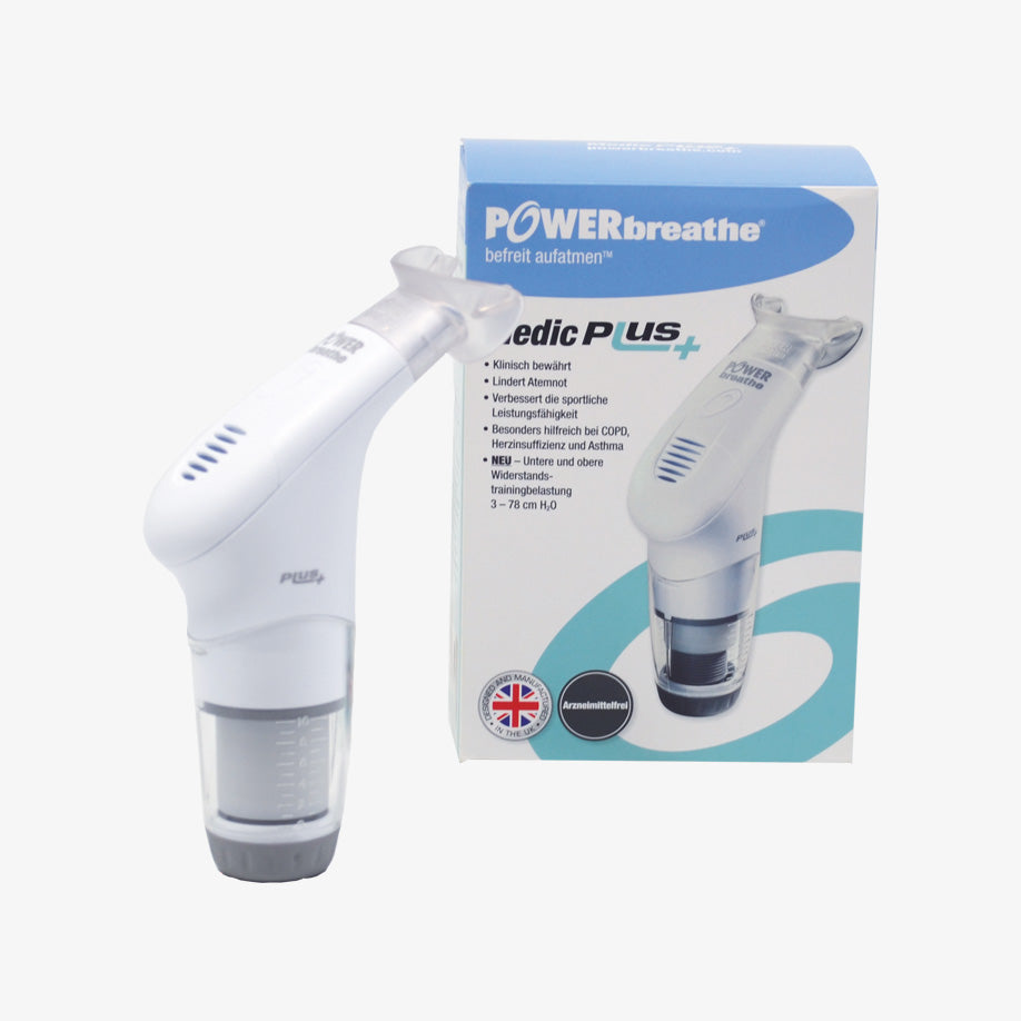 POWERbreathe Medic PLUS Atemmuskeltrainer mit Zubehör