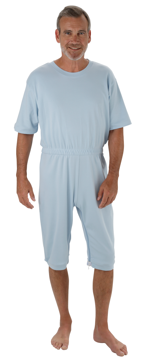 CareBasic Pflegeoverall kurz mit Beinreißverschluss suprima 4080