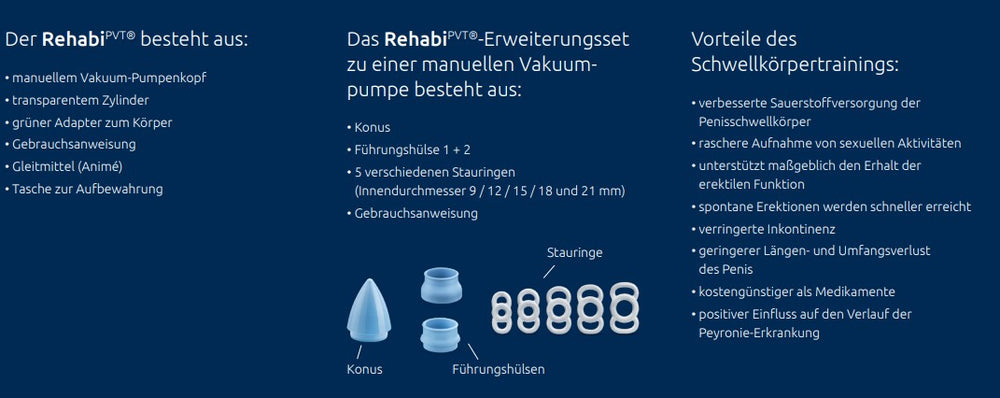 Rehabi Peniler Vakuum Trainer  Erweiterungsset