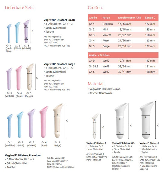 Vagiwell® Dilators | Set Premium