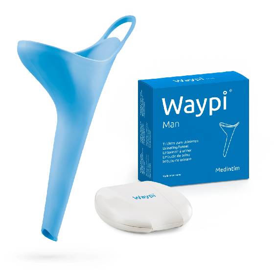 Waypi® Urintrichter für Männer von SIMANKO in der Aufbewahrungsdose