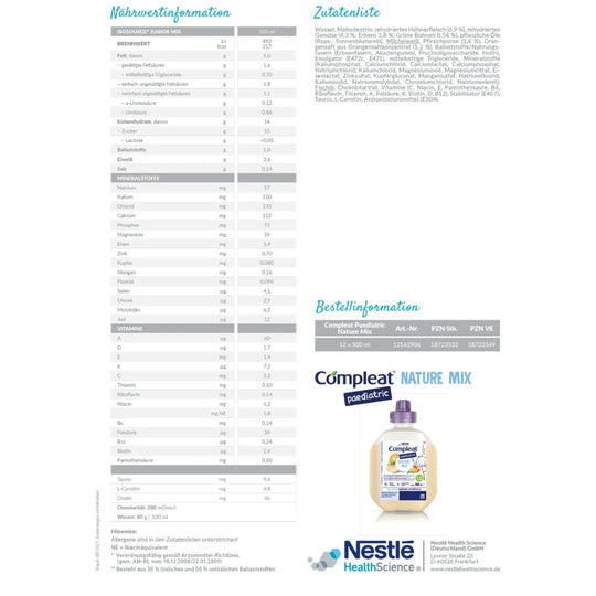 Compleat paediatric Nature Mix 12x500ml
