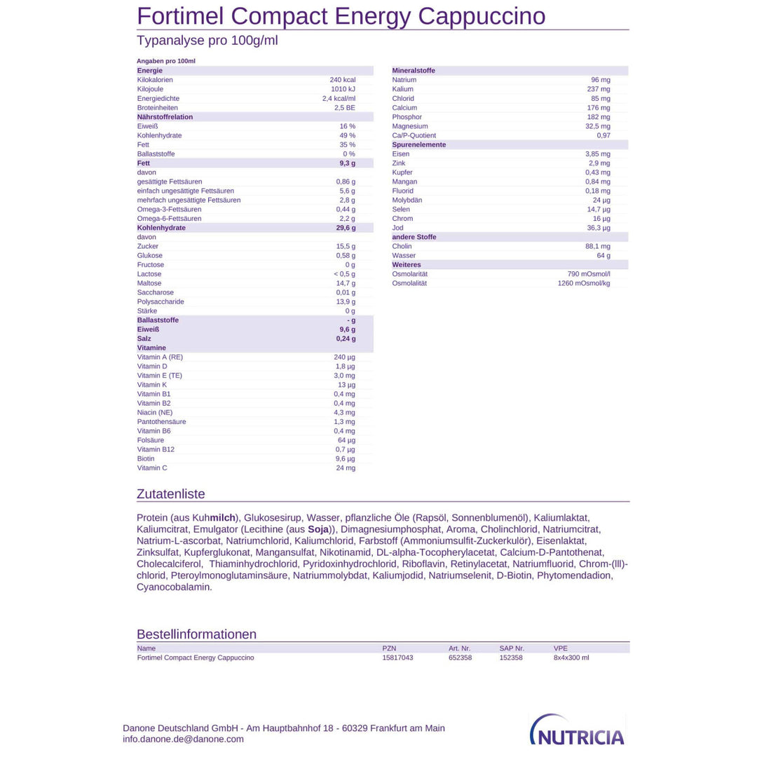 Fortimel Compact Energy 32x300ml