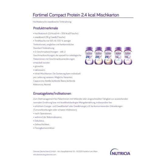 Fortimel Compact Protein 2.4 kcal Mischkarton 32x125ml