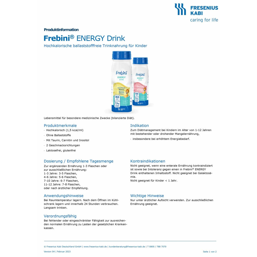Frebini Energy Drink 24x200ml