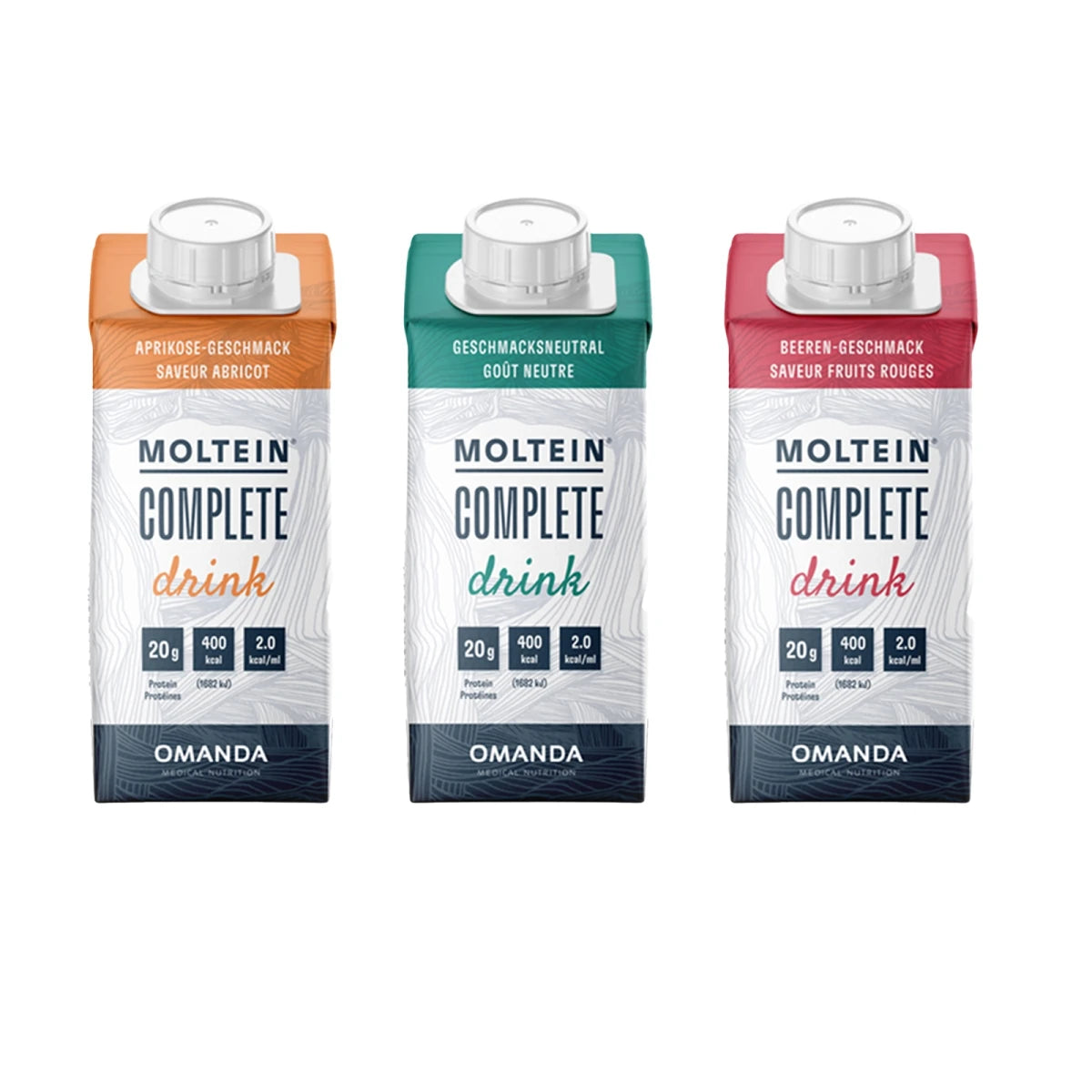 Moltein COMPLETE DRINK fruchtig Mischkarton 32x200ml