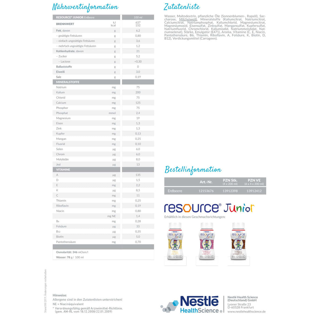 Resource Junior Drink 24x200ml