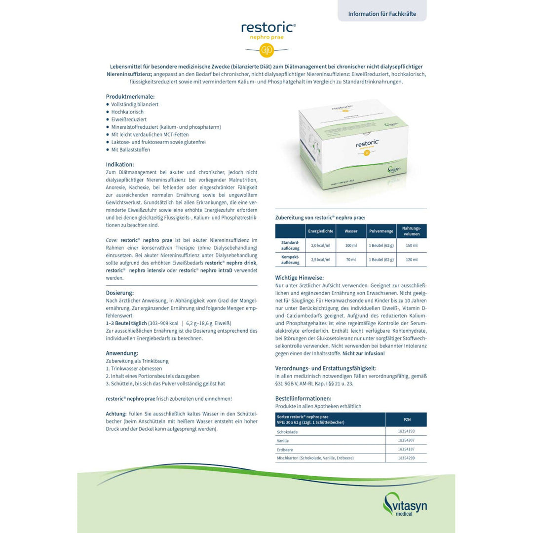 restoric nephro prae Mischkarton 30x62g