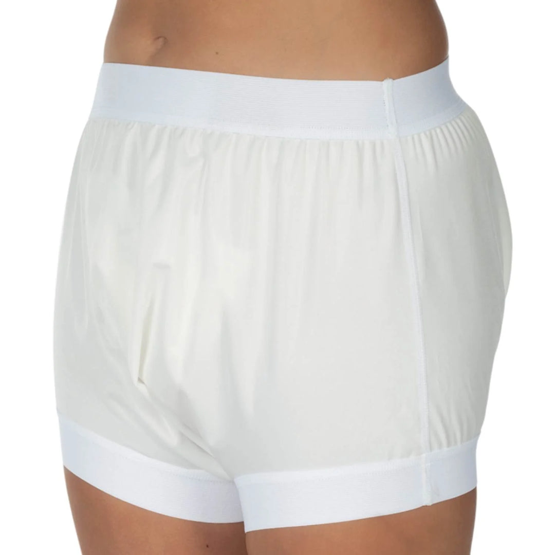 PU Inkontinenz-Slip 1217 | PU-Slip Schlupfform, breiter Schritt, unisex - weiß, Gr. 34-60